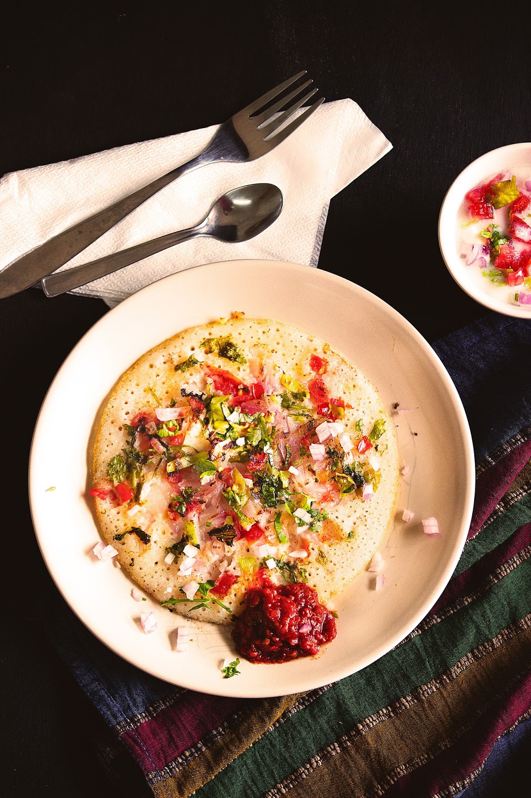 Onion Hot Chili Uttapam